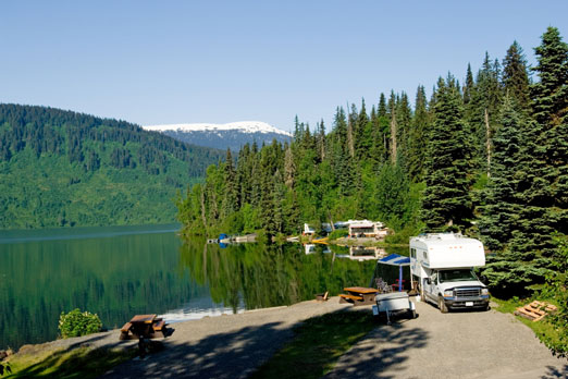 rv park near Alaska lake